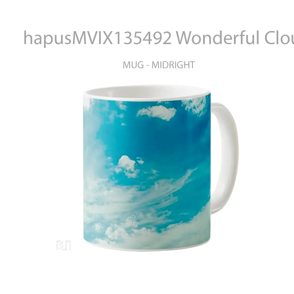 Mug Wonderful Clouds Gelas Pemandangan Alam - All-side / Desain