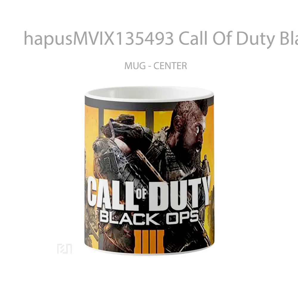 Mug Call Of Duty Black Ops 4 Poster Cangkir Gamer