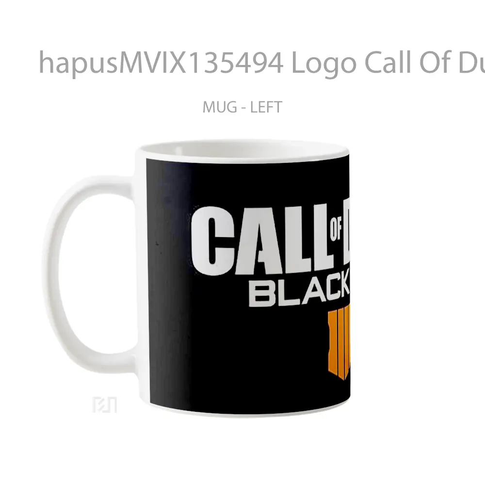 Mug Logo Call Of Duty Black Ops 4 Cangkir Gamer - All-side / Desain