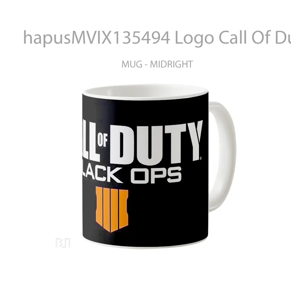Mug Logo Call Of Duty Black Ops 4 Cangkir Gamer - All-side / Desain