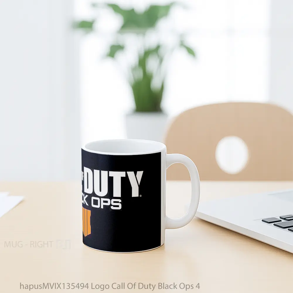 Mug Logo Call Of Duty Black Ops 4 Cangkir Gamer - All-side / Desain