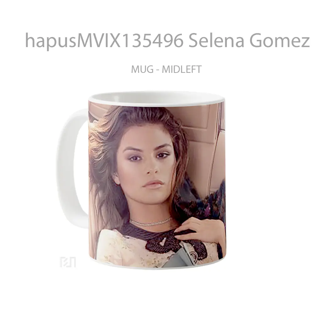 Mug Selena Gomez Coach Gelas Selebriti - All-side / Desain