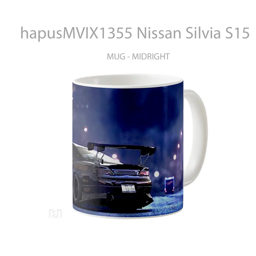 Mug Nissan Silvia S15 Cangkir Mobil - All-side / Desain