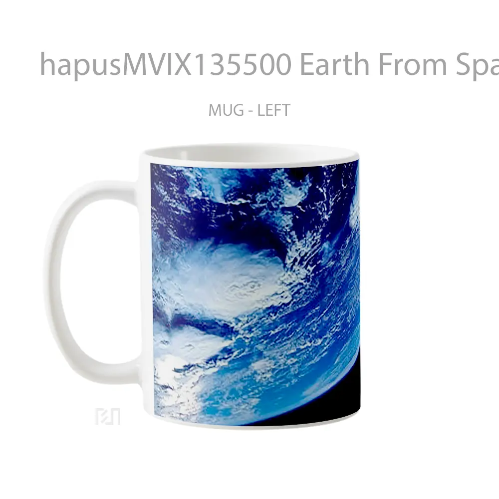 Mug Earth From Space Gelas Astronomi - All-side / Desain