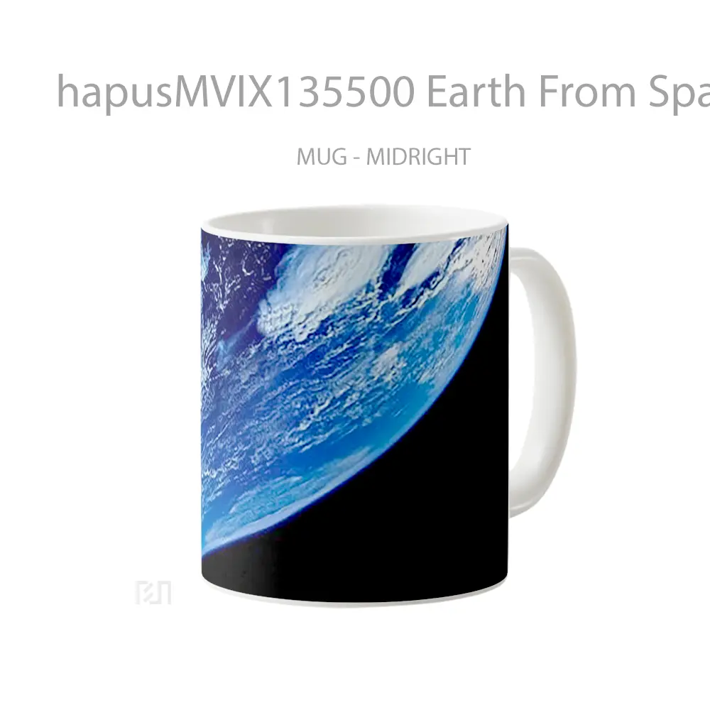 Mug Earth From Space Gelas Astronomi - All-side / Desain