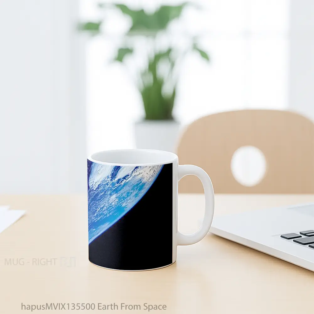 Mug Earth From Space Gelas Astronomi - All-side / Desain