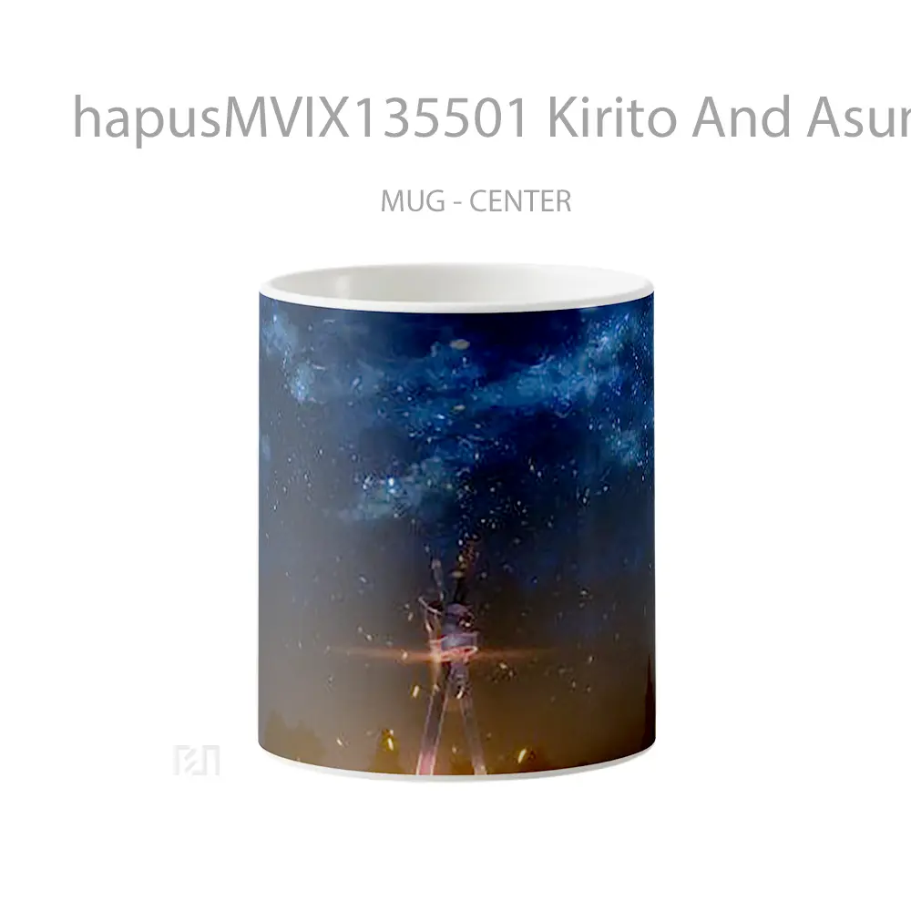Mug Kirito And Asuna S Sword Gelas Keramik Unik