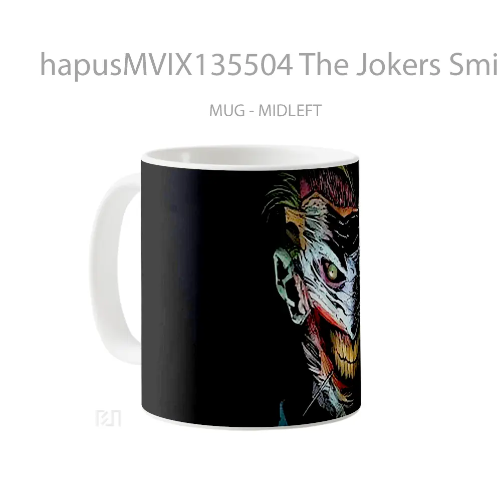Mug The Jokers Smile Gelas Keramik Unik - All-side / Desain