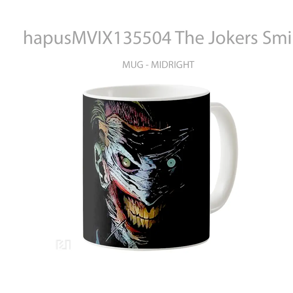 Mug The Jokers Smile Gelas Keramik Unik - All-side / Desain