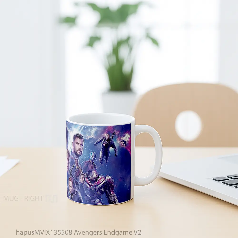 Mug Avengers Endgame V2 Gelas Superhero - All-side / Desain