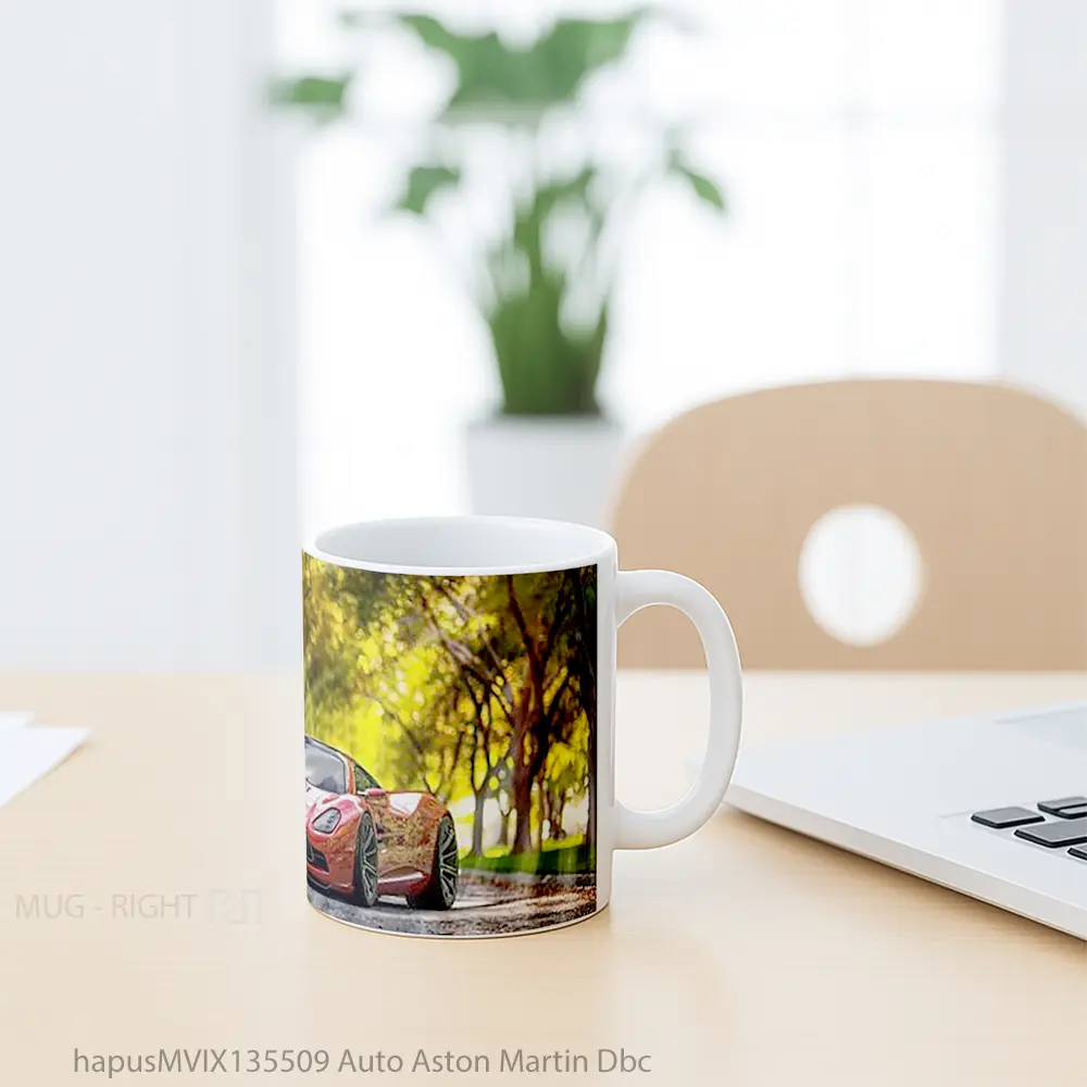 Mug Auto Aston Martin Dbc Cangkir Mobil - All-side / Desain