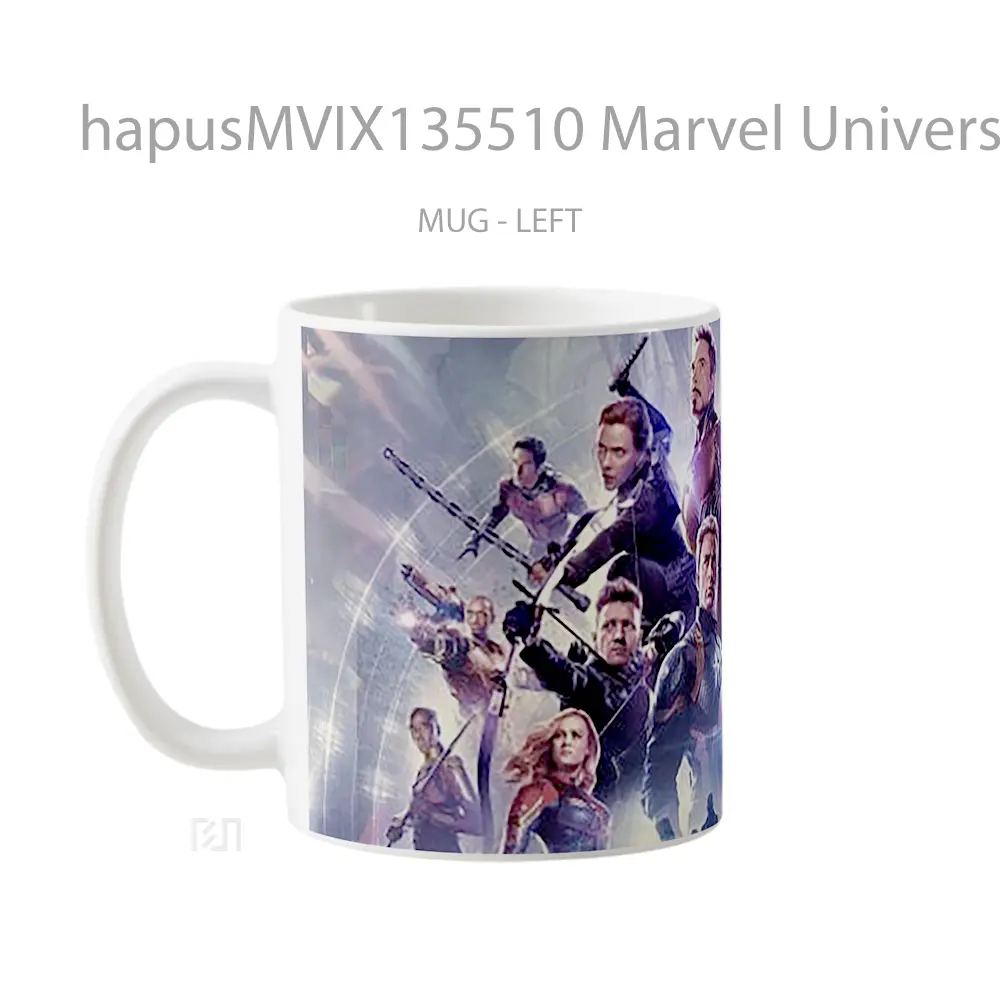 Mug Marvel Universe Avengers Endgame Gelas Superhero - All-side / Desain