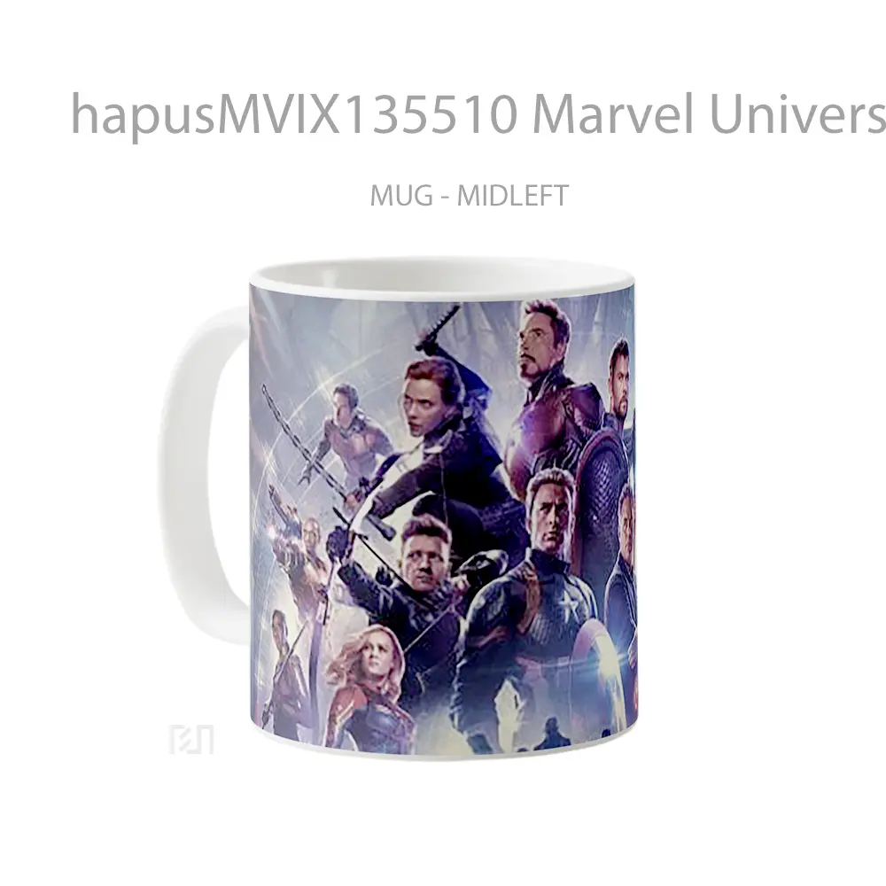 Mug Marvel Universe Avengers Endgame Gelas Superhero - All-side / Desain