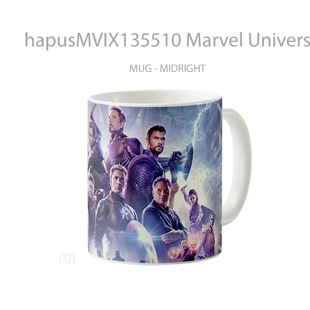 Mug Marvel Universe Avengers Endgame Gelas Superhero - All-side / Desain