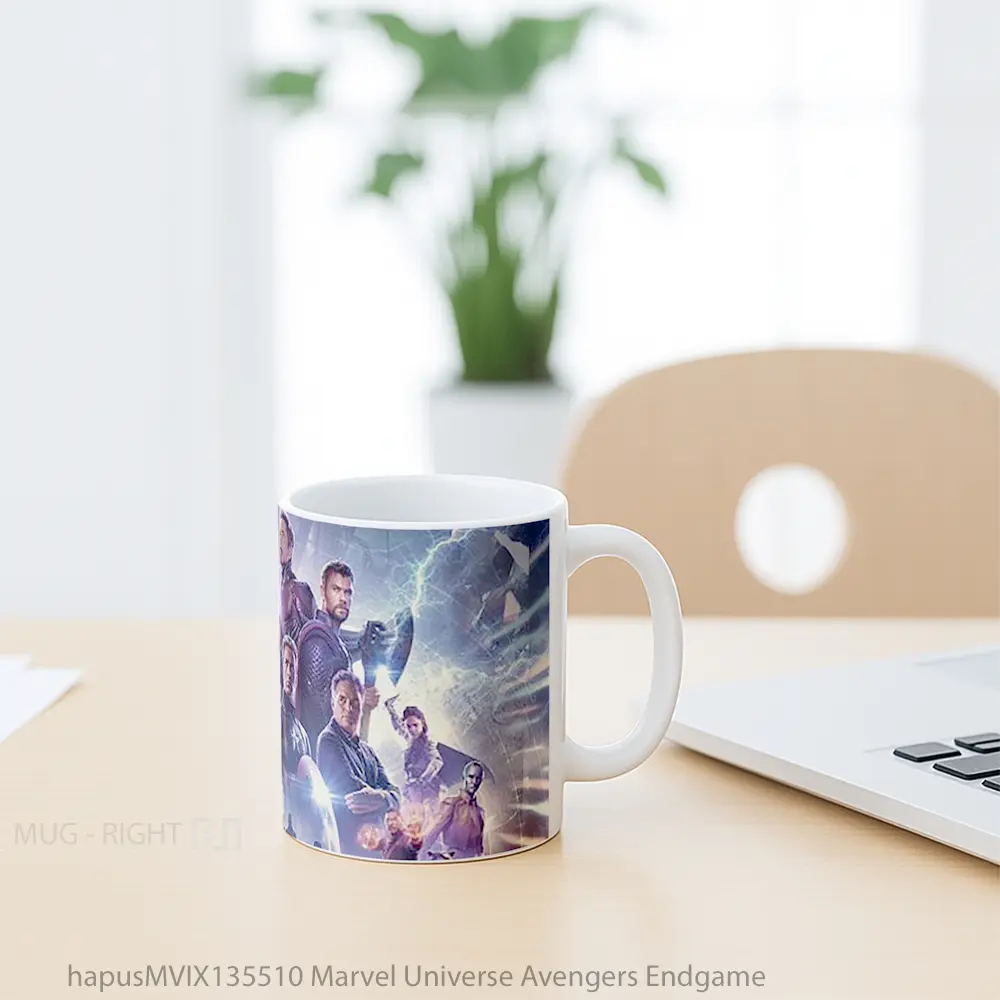 Mug Marvel Universe Avengers Endgame Gelas Superhero - All-side / Desain