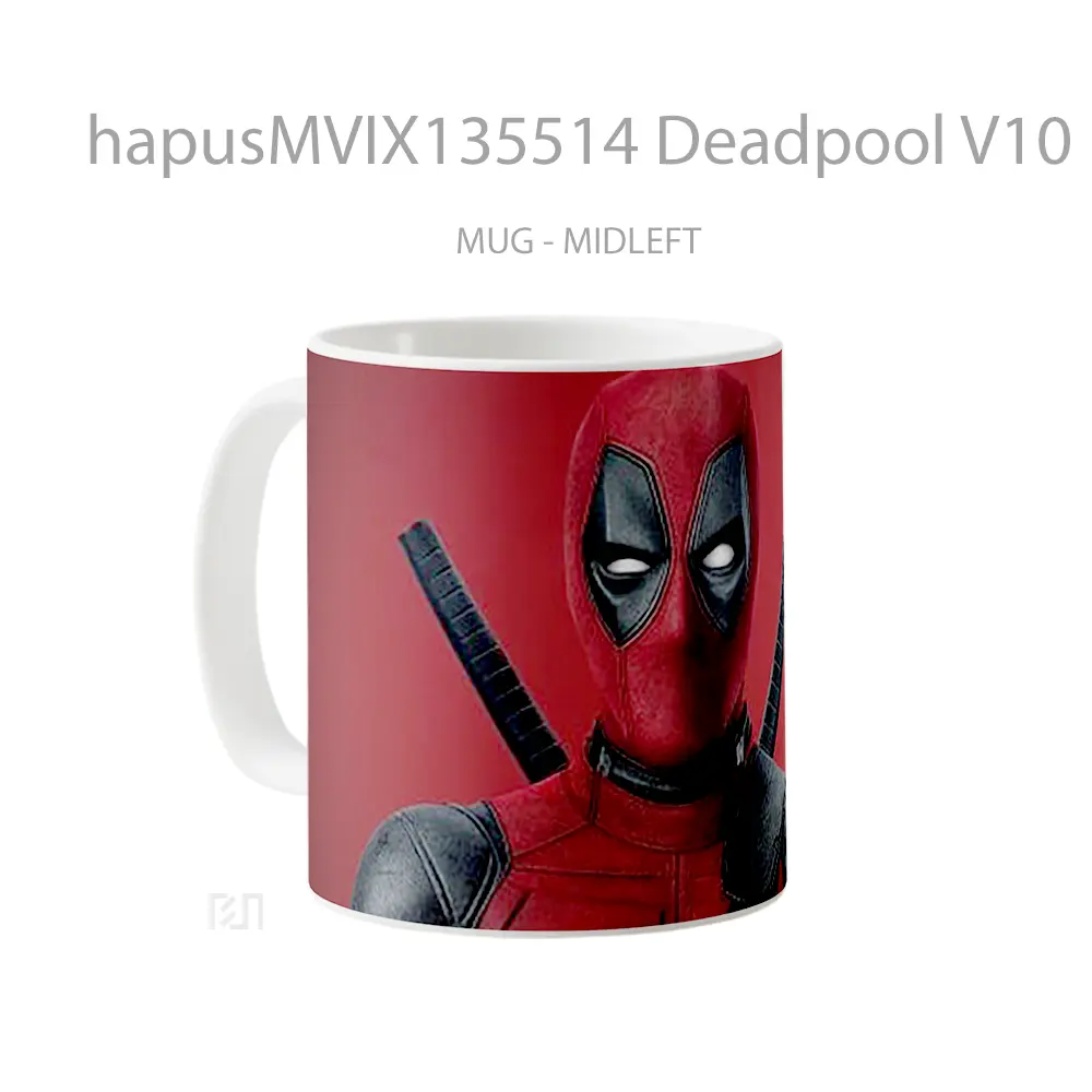 Mug Deadpool V10 Gelas Superhero - All-side / Desain
