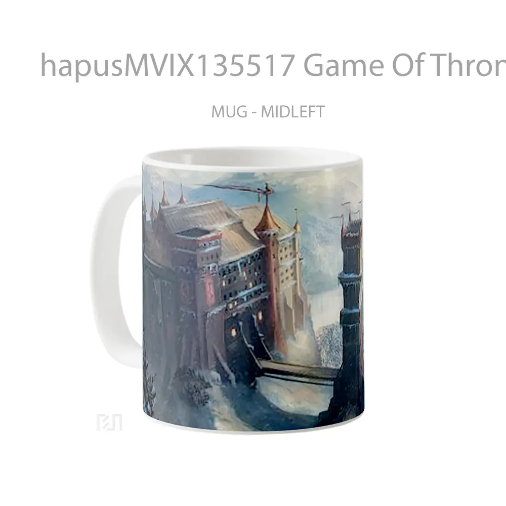 Mug Game Of Thrones Castle Cangkir Gamer - All-side / Desain