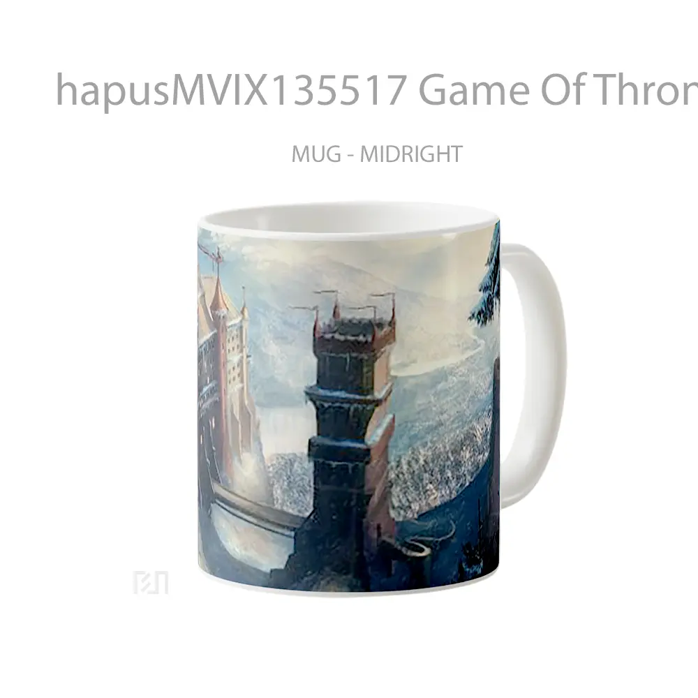Mug Game Of Thrones Castle Cangkir Gamer - All-side / Desain