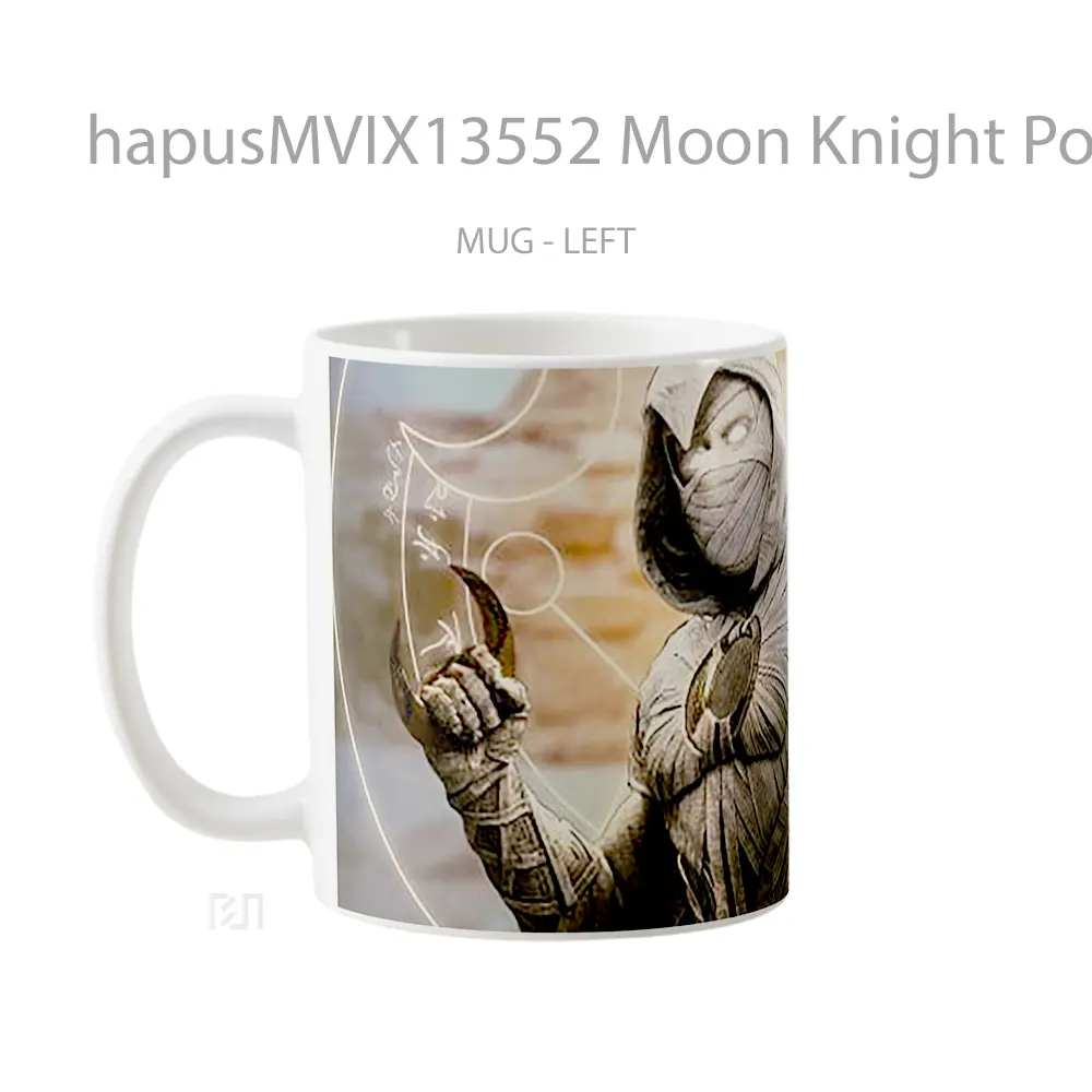 Mug Moon Knight Poster Gelas Fantasi - All-side / Desain