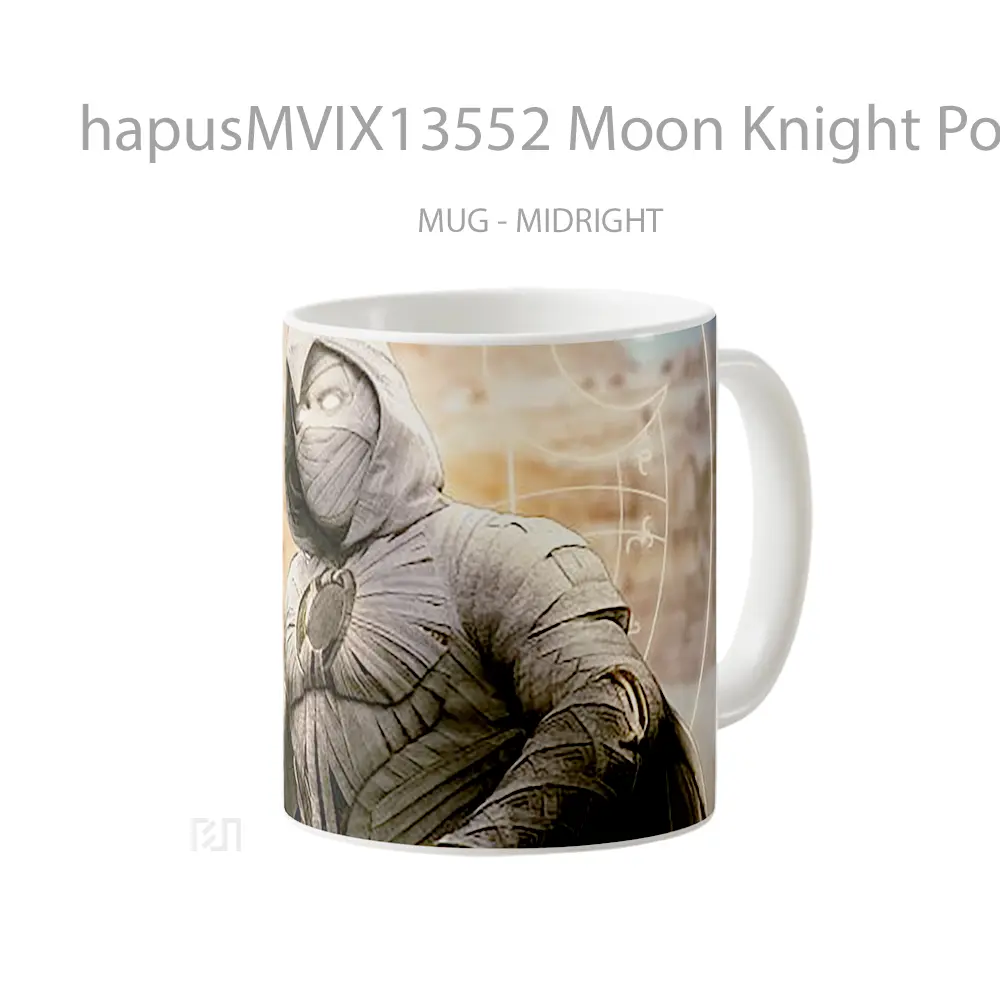 Mug Moon Knight Poster Gelas Fantasi - All-side / Desain