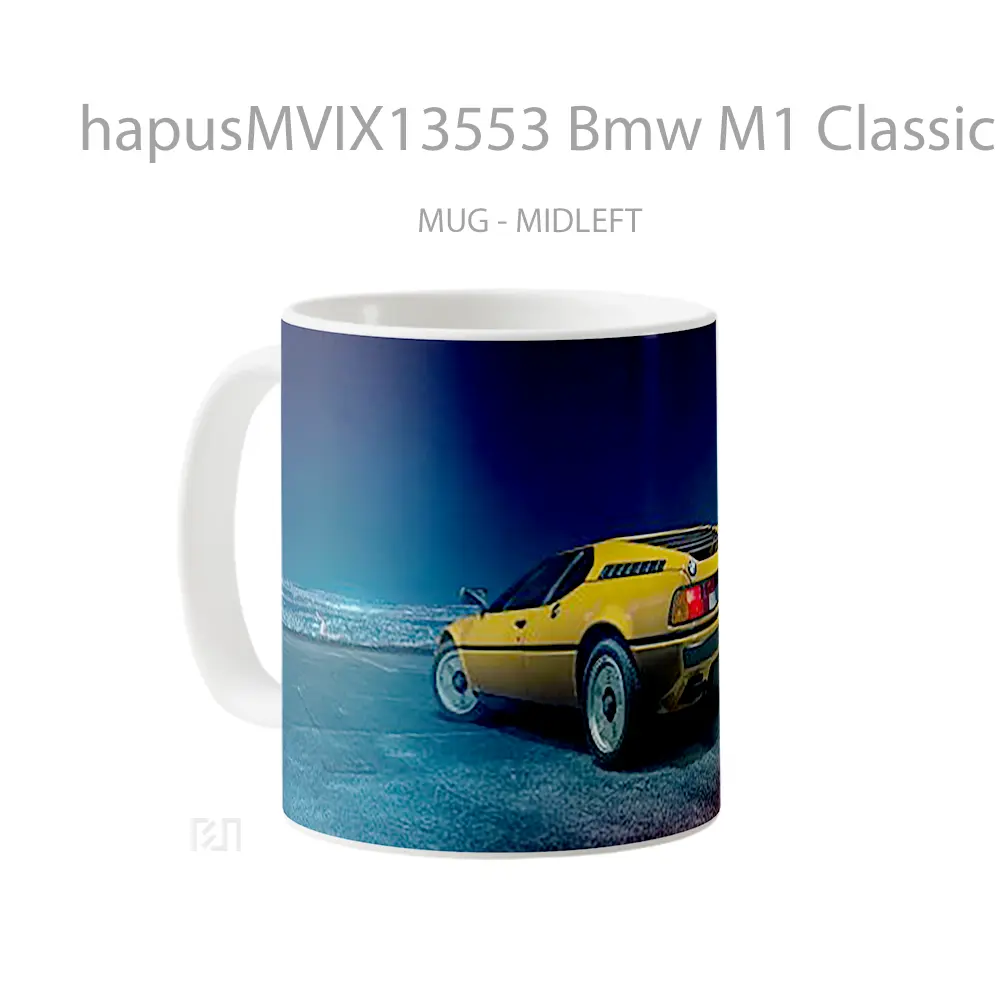 Mug Bmw M1 Classic Cangkir Mobil - All-side / Desain
