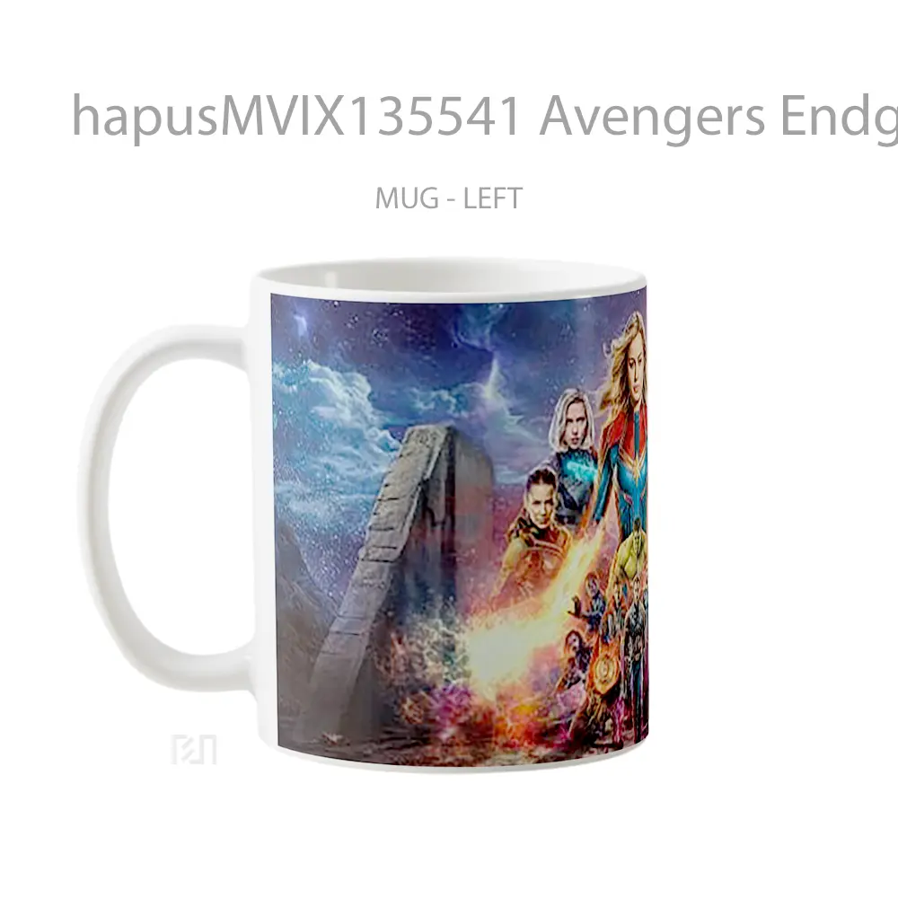 Mug Avengers Endgame V3 Gelas Superhero - All-side / Desain