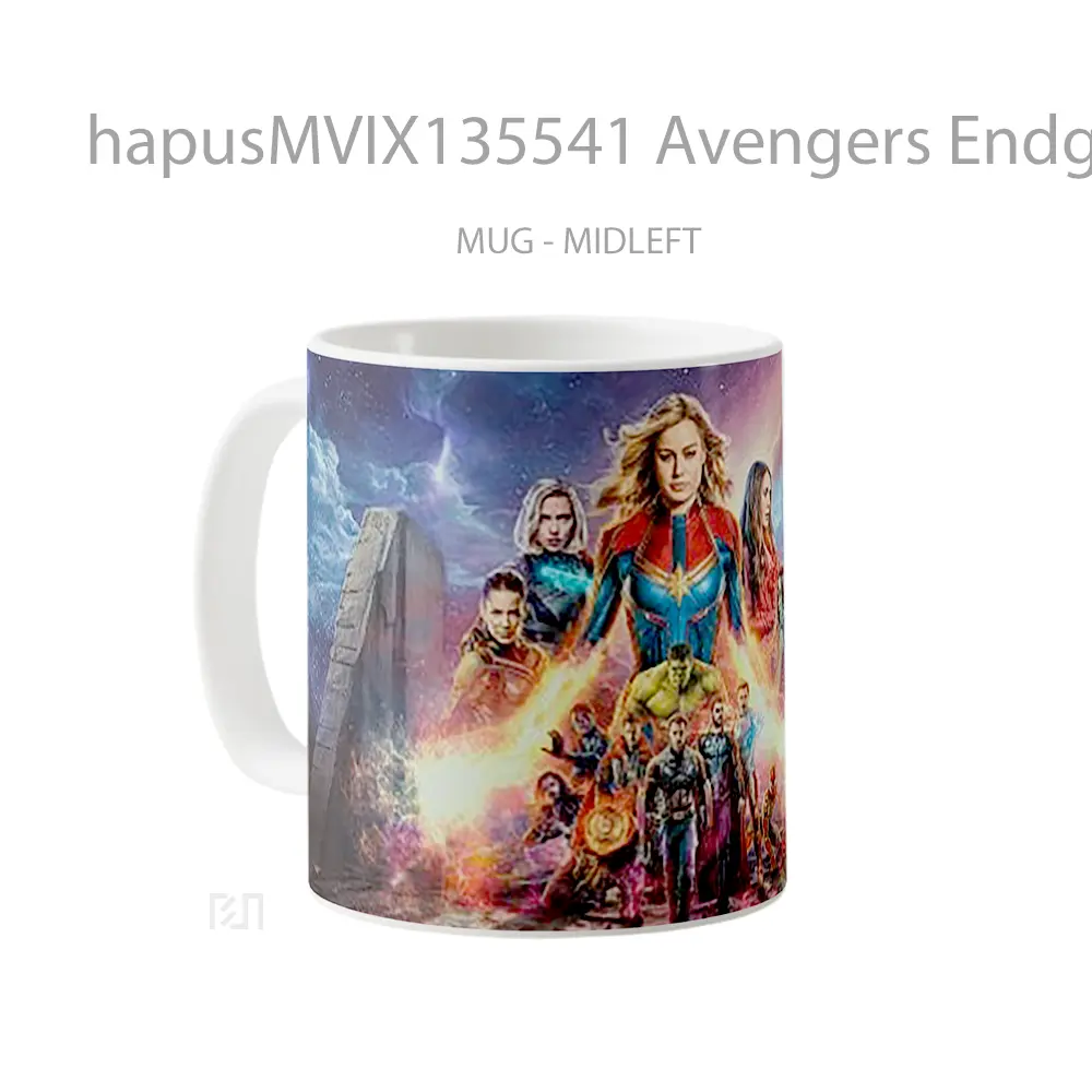 Mug Avengers Endgame V3 Gelas Superhero - All-side / Desain