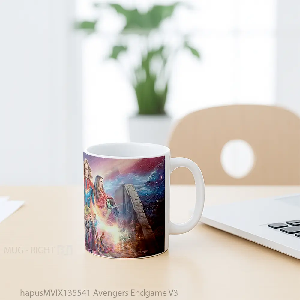 Mug Avengers Endgame V3 Gelas Superhero - All-side / Desain