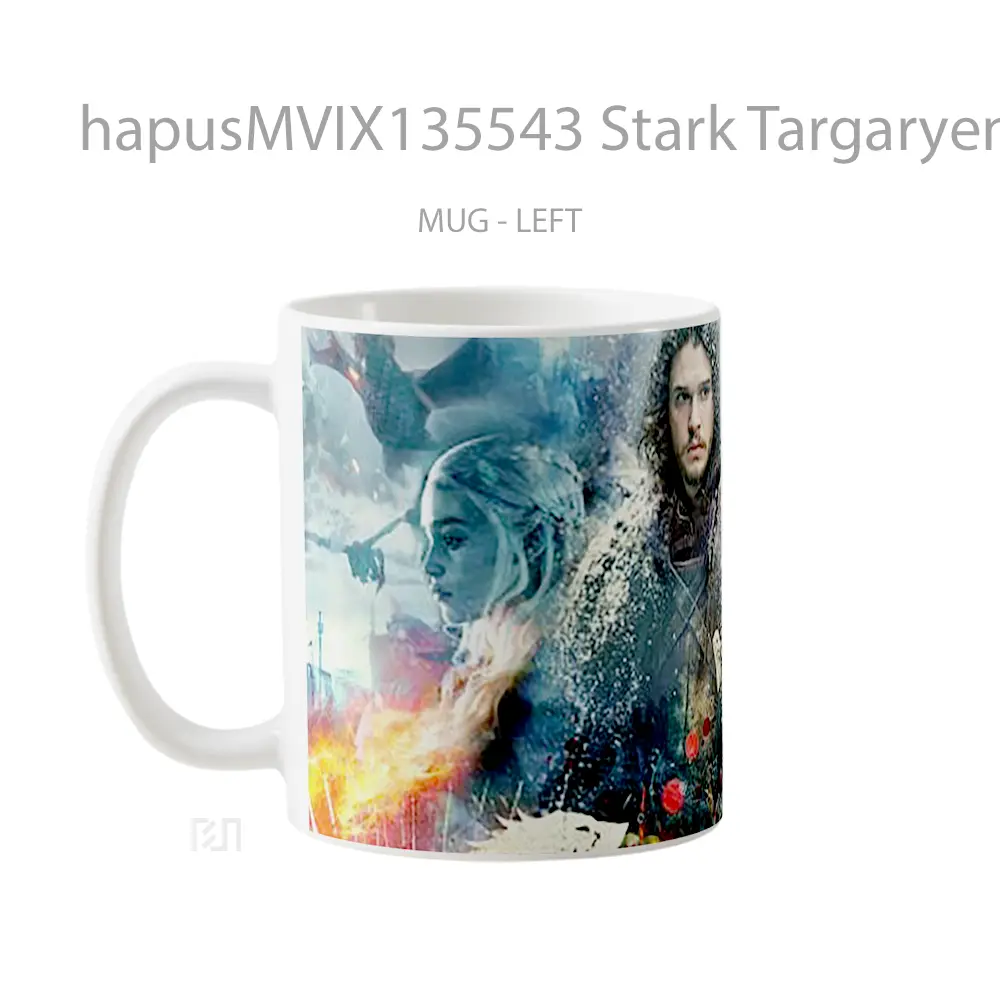 Mug Stark Targaryen Game Of Thrones Cangkir Gamer - All-side / Desain