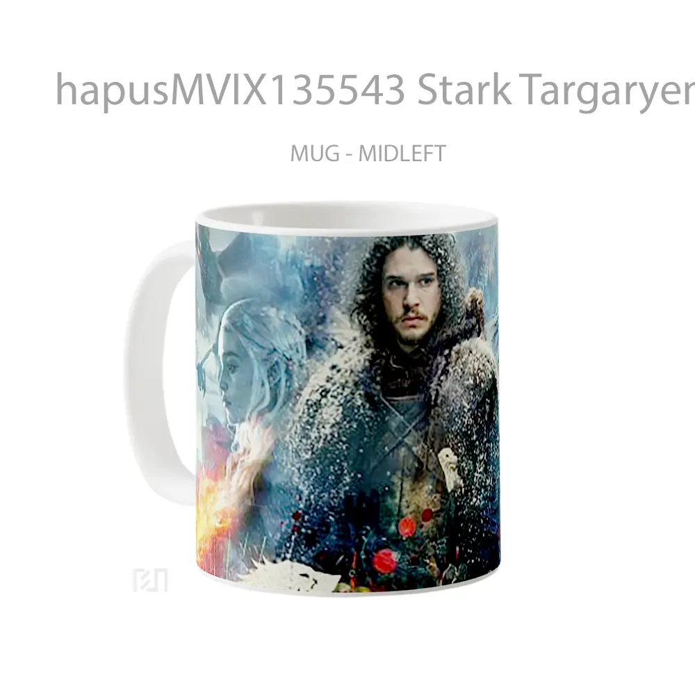 Mug Stark Targaryen Game Of Thrones Cangkir Gamer - All-side / Desain
