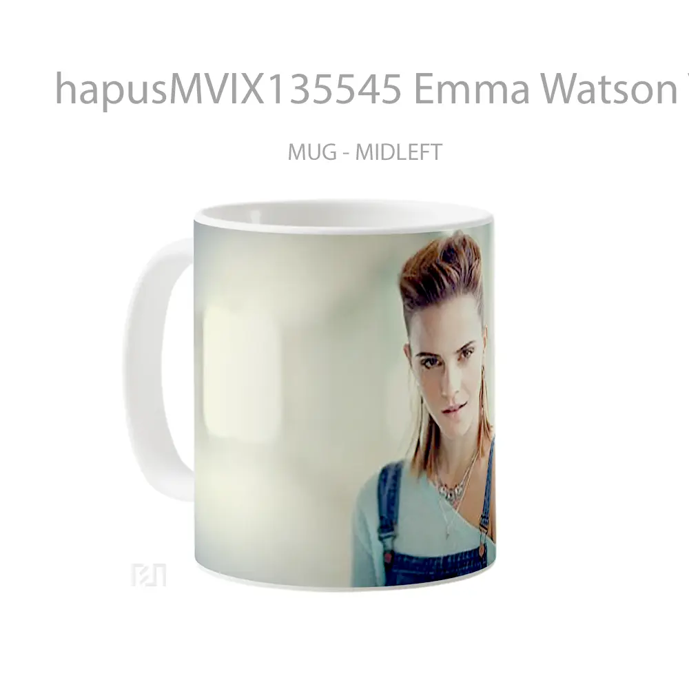 Mug Emma Watson V3 Gelas Selebriti - All-side / Desain