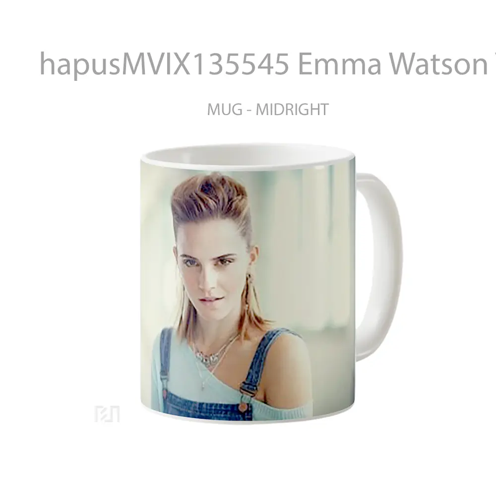 Mug Emma Watson V3 Gelas Selebriti - All-side / Desain