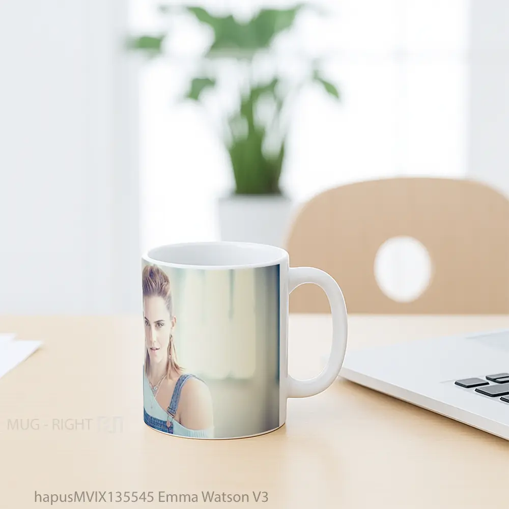 Mug Emma Watson V3 Gelas Selebriti - All-side / Desain