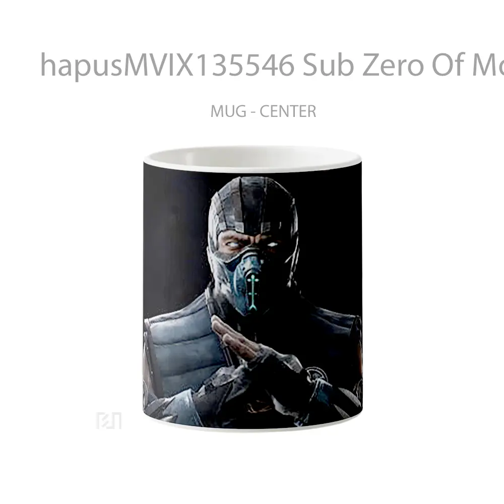 Mug Sub Zero Of Mortal Kombat V1 Gelas Keramik Unik