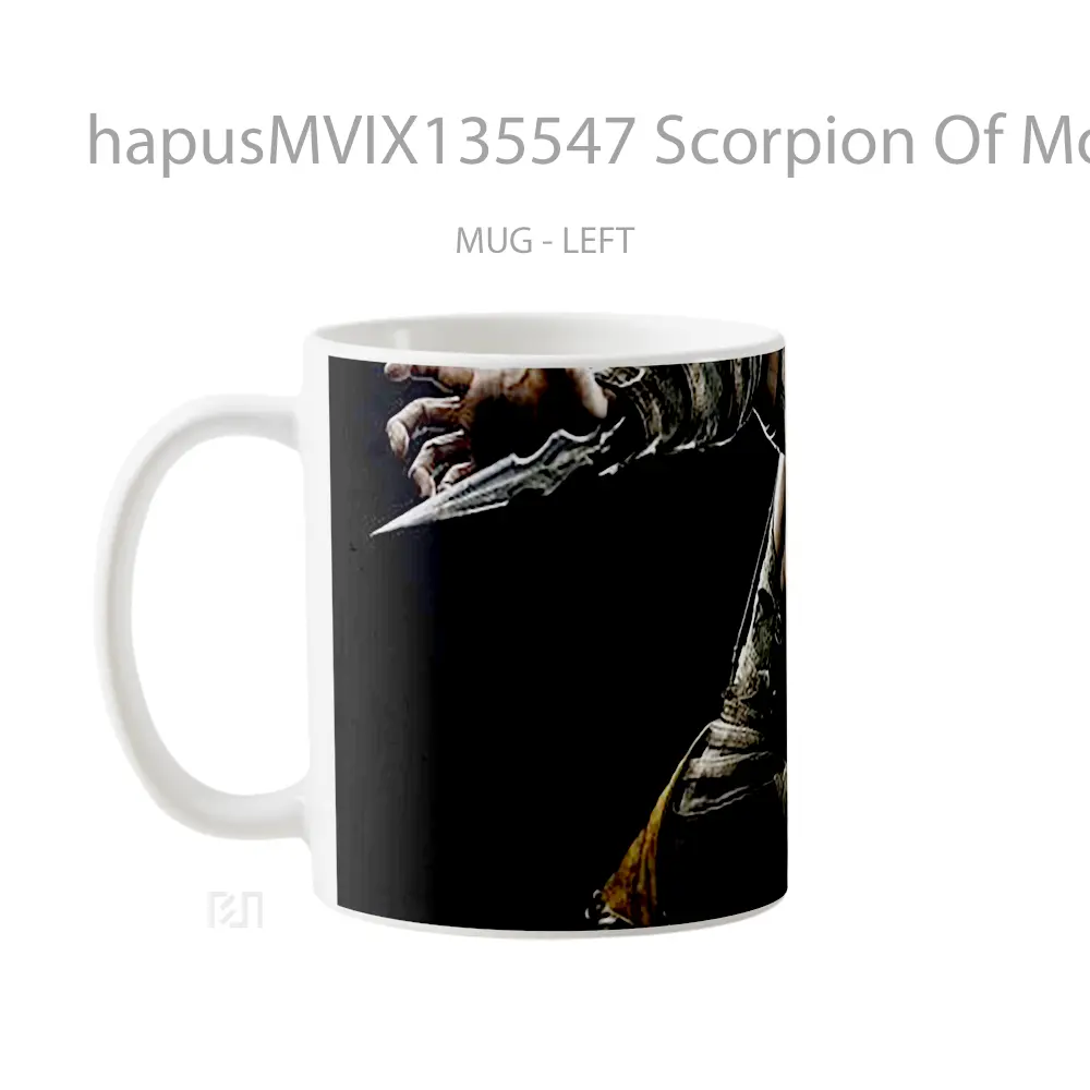 Mug Scorpion Of Mortal Kombat V1 Gelas Keramik Unik - All-side / Desain