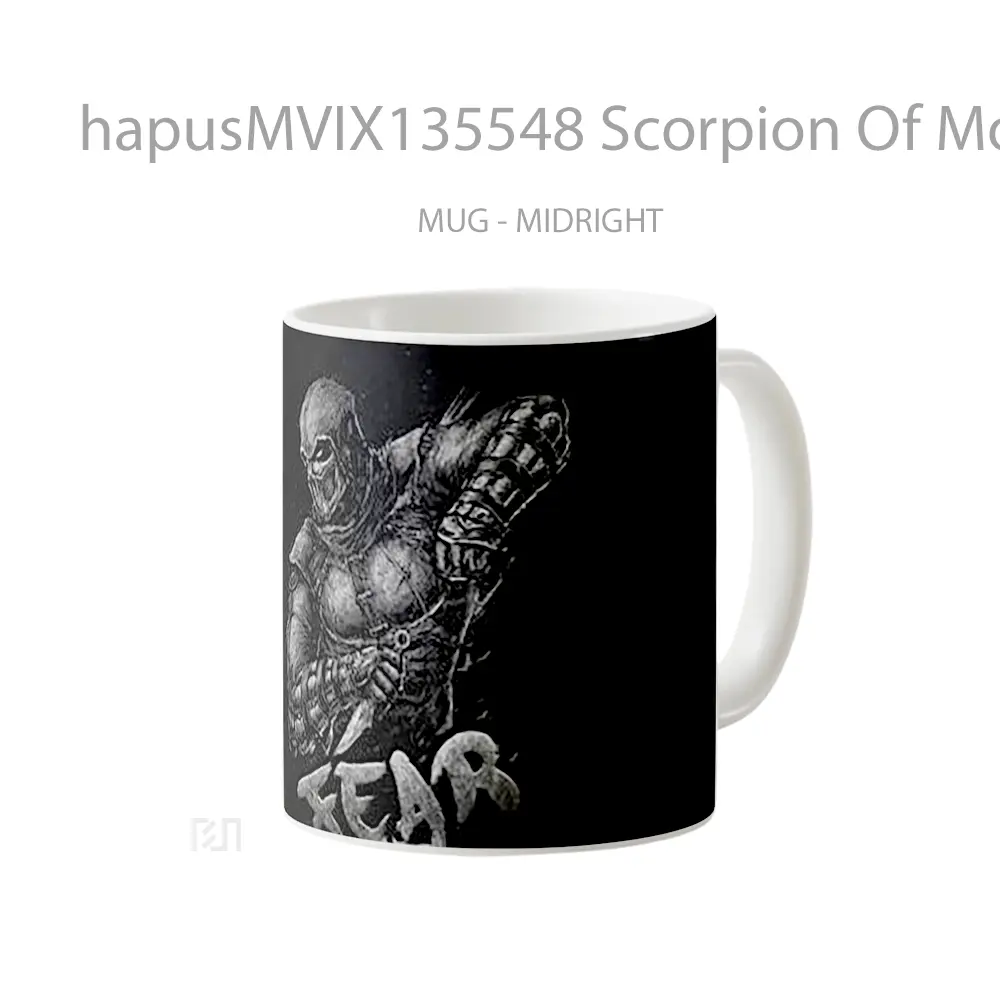 Mug Scorpion Of Mortal Kombat V2 Gelas Keramik Unik - All-side / Desain