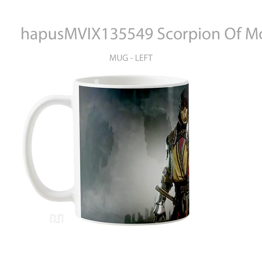 Mug Scorpion Of Mortal Kombat V3 Gelas Keramik Unik - All-side / Desain