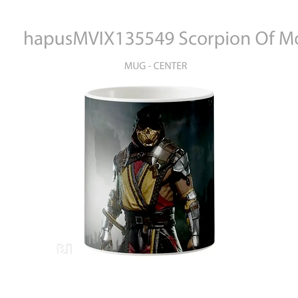 Mug Scorpion Of Mortal Kombat V3 Gelas Keramik Unik
