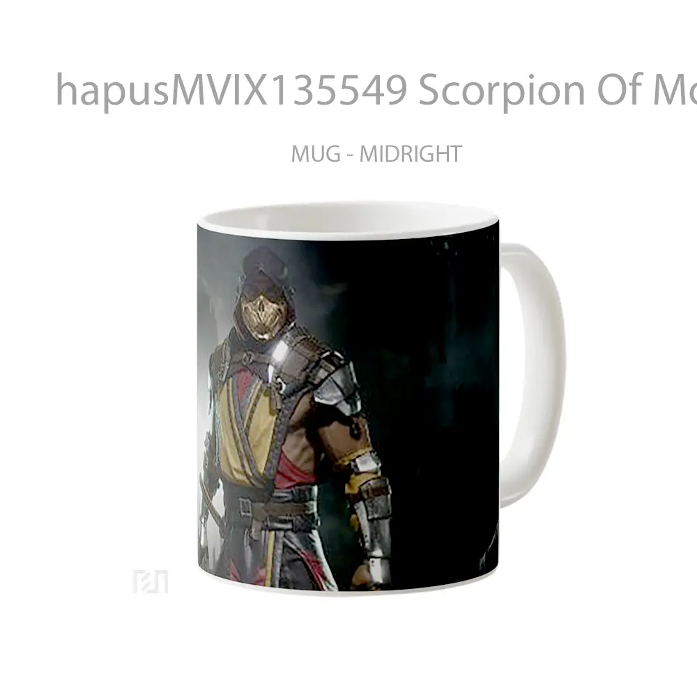 Mug Scorpion Of Mortal Kombat V3 Gelas Keramik Unik - All-side / Desain