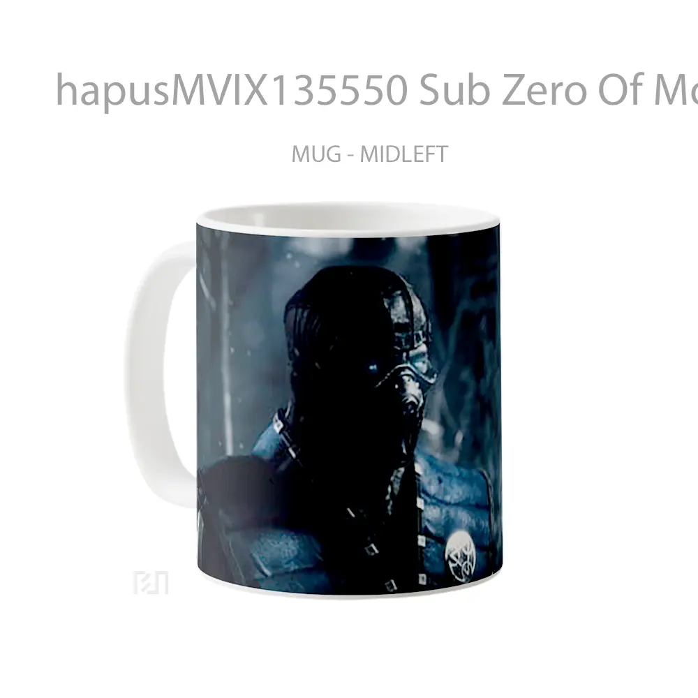 Mug Sub Zero Of Mortal Kombat V2 Gelas Keramik Unik - All-side / Desain