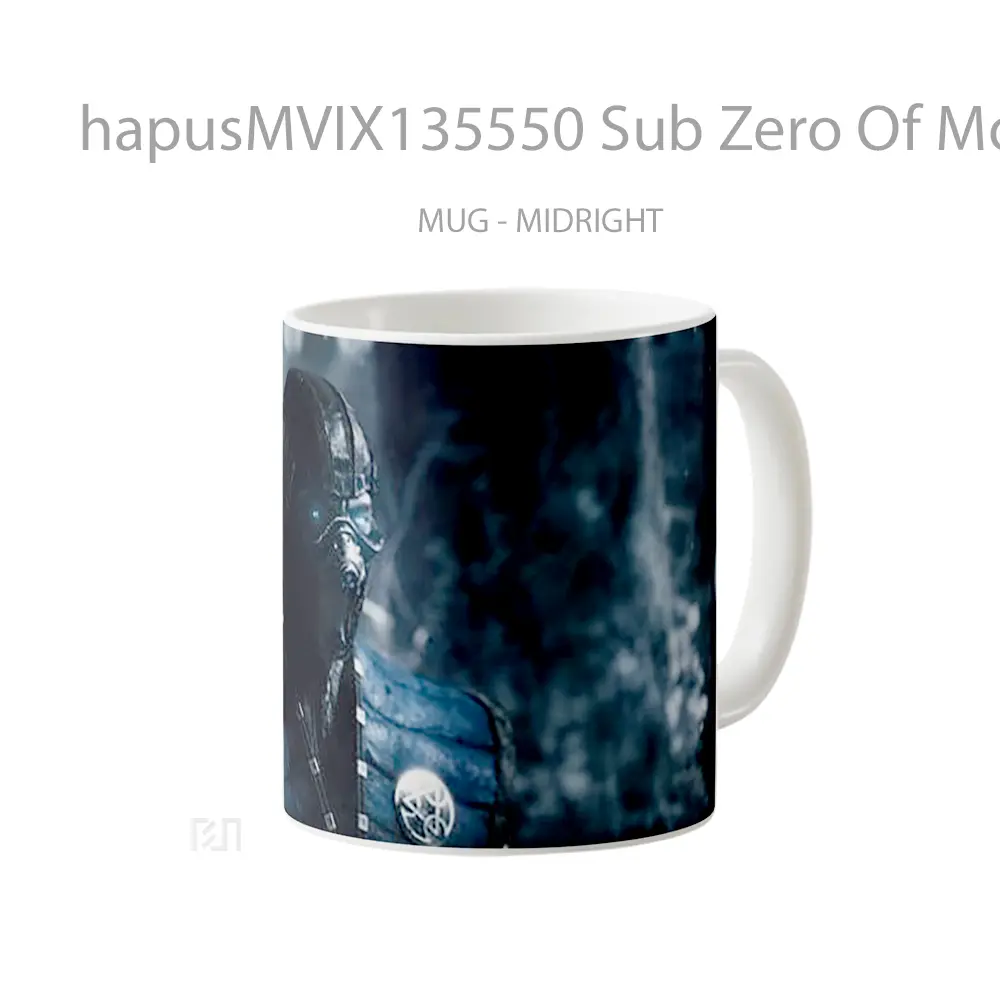 Mug Sub Zero Of Mortal Kombat V2 Gelas Keramik Unik - All-side / Desain