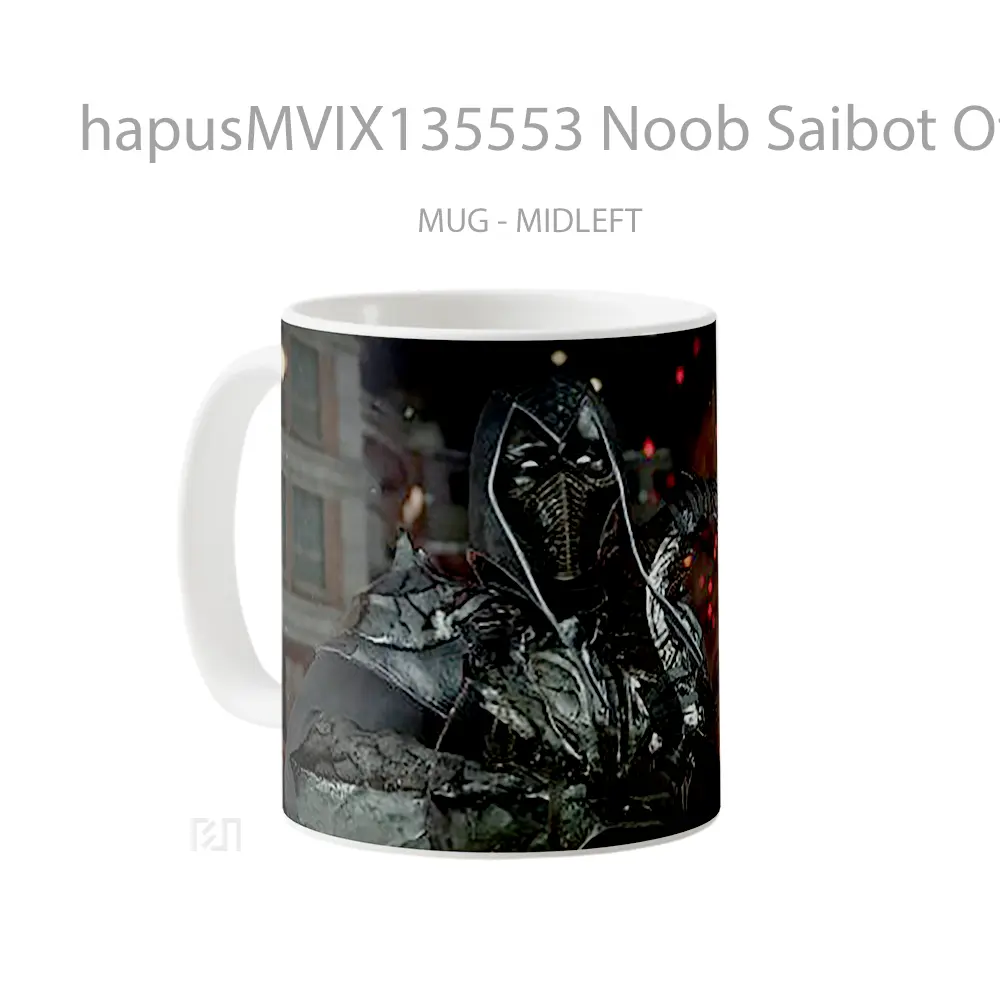 Mug Noob Saibot Of Mortal Kombat V2 Gelas Keramik Unik - All-side / Desain