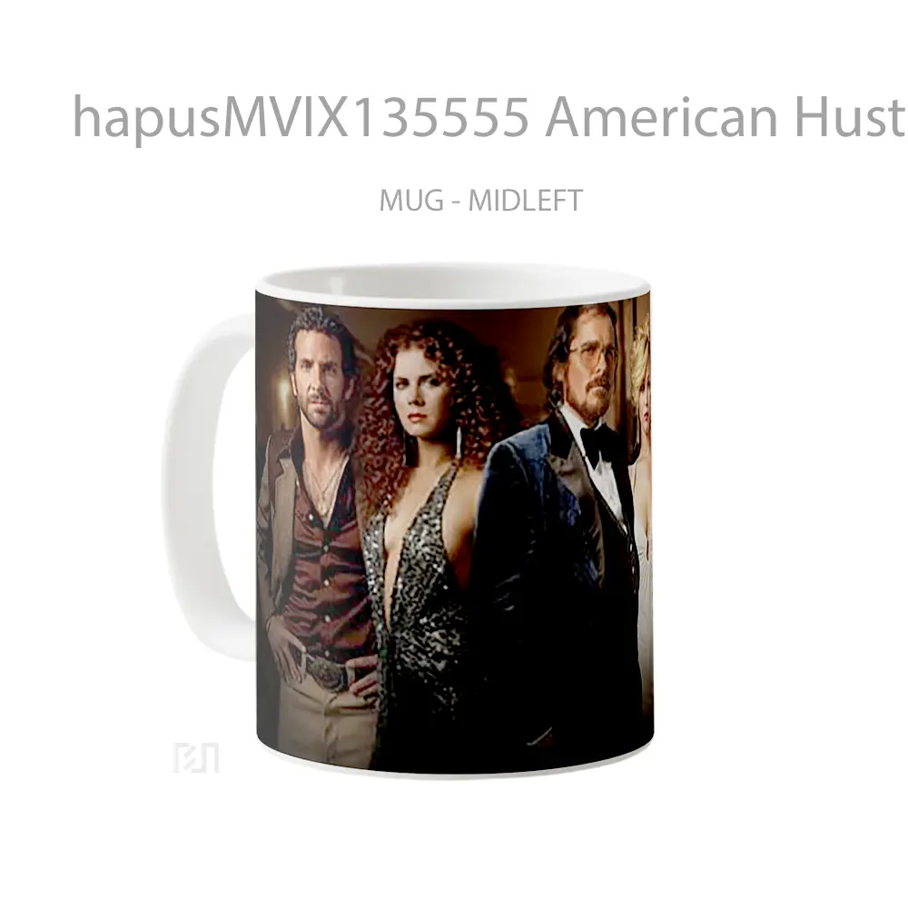 Mug American Hustle Gelas Keramik Unik - All-side / Desain