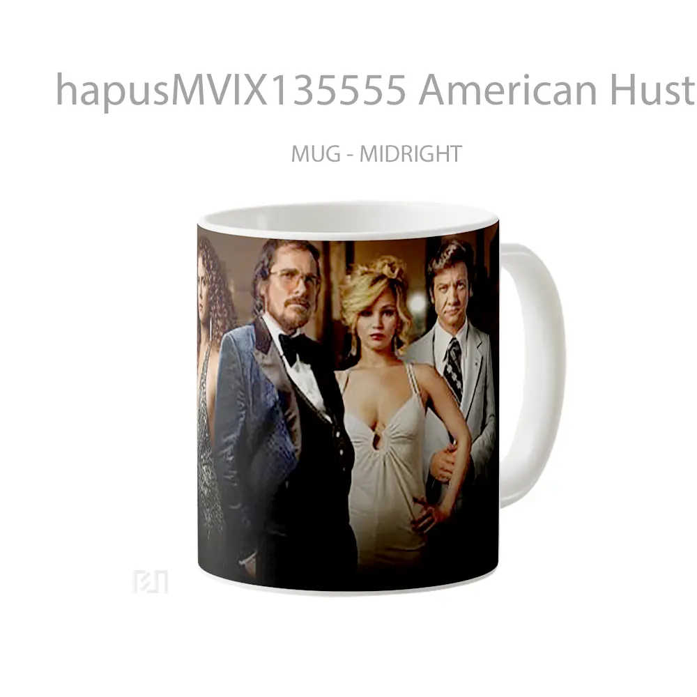 Mug American Hustle Gelas Keramik Unik - All-side / Desain