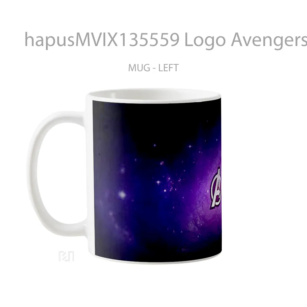 Mug Logo Avengers Endgame V1 Gelas Superhero - All-side / Desain