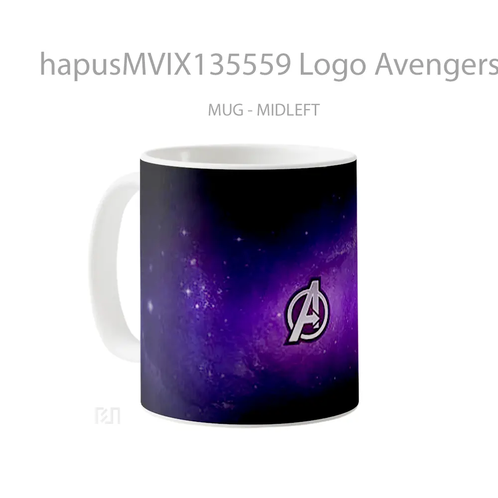 Mug Logo Avengers Endgame V1 Gelas Superhero - All-side / Desain