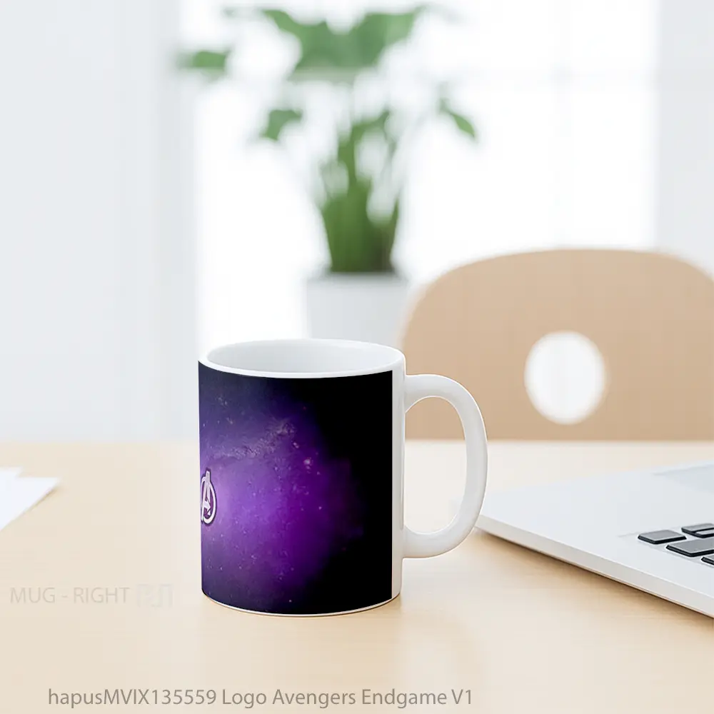 Mug Logo Avengers Endgame V1 Gelas Superhero - All-side / Desain