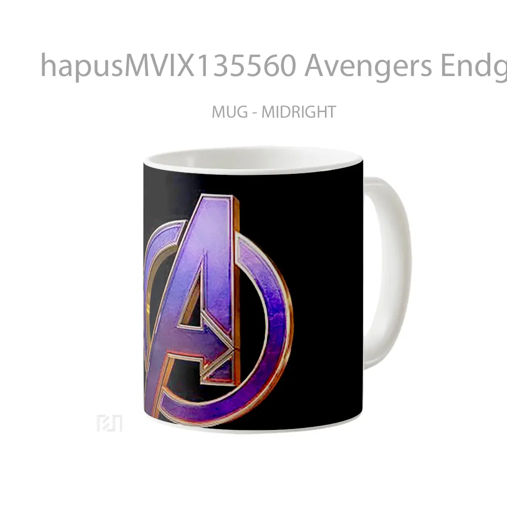 Mug Avengers Endgame Logo Gelas Superhero - All-side / Desain