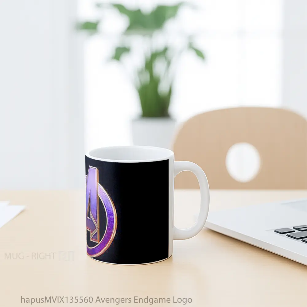 Mug Avengers Endgame Logo Gelas Superhero - All-side / Desain