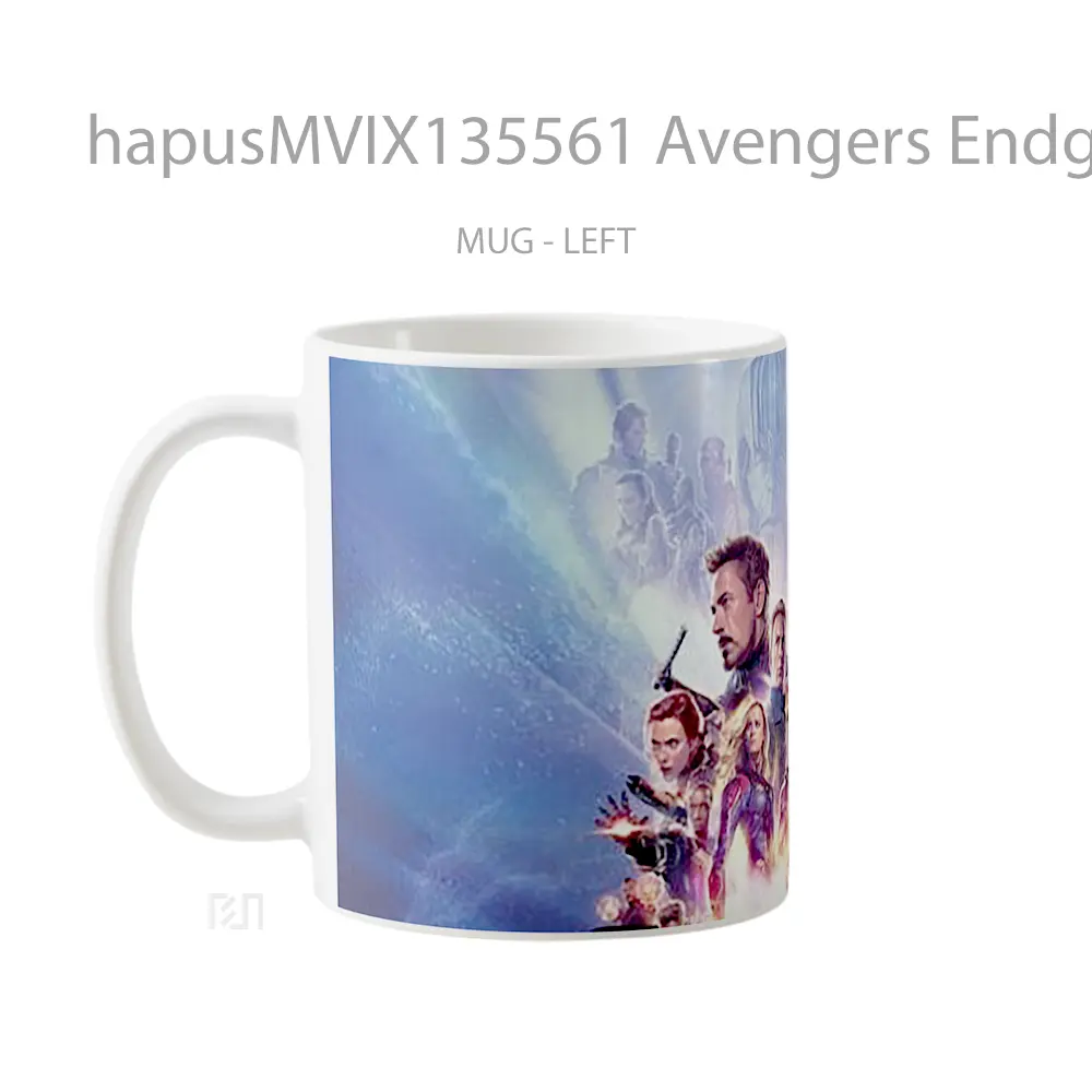 Mug Avengers Endgame V4 Gelas Superhero - All-side / Desain